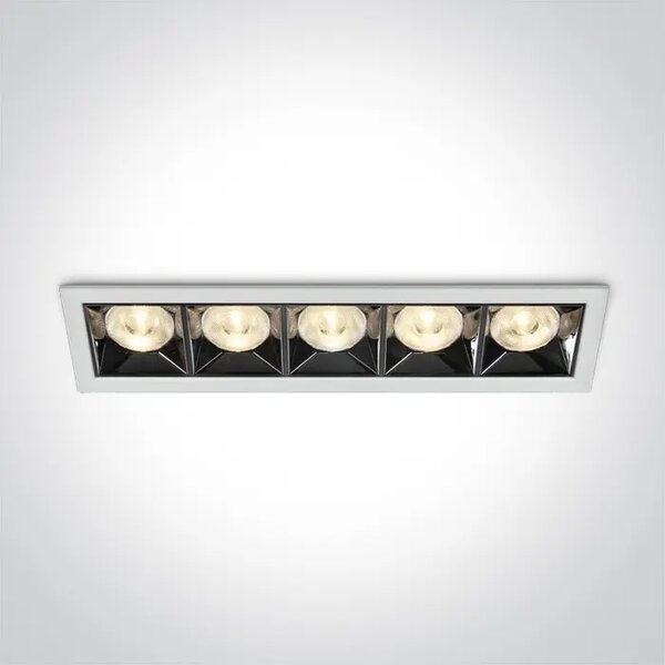 VGRADNA LED SVETILKA 20W WW 38deg IP20 230V BELA DM50506B/W/W