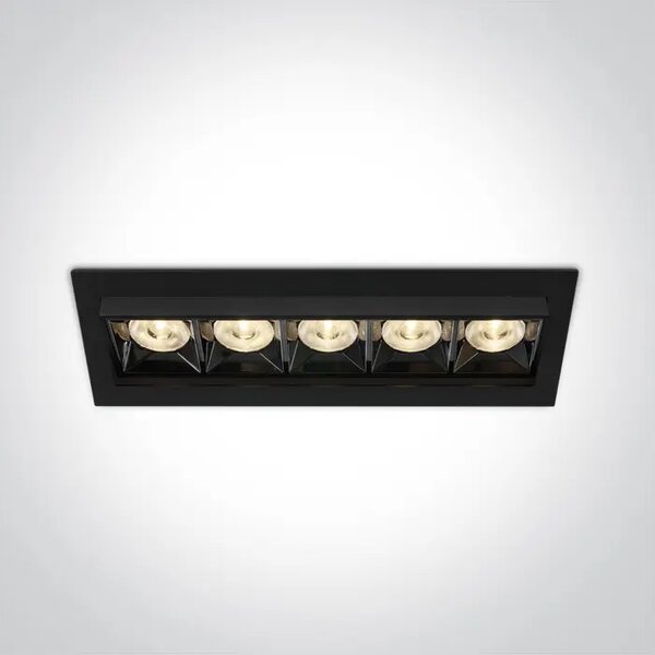 VGRADNA LED SVETILKA 20W WW 38deg IP20 230V ČRNA DM51506B/B/W