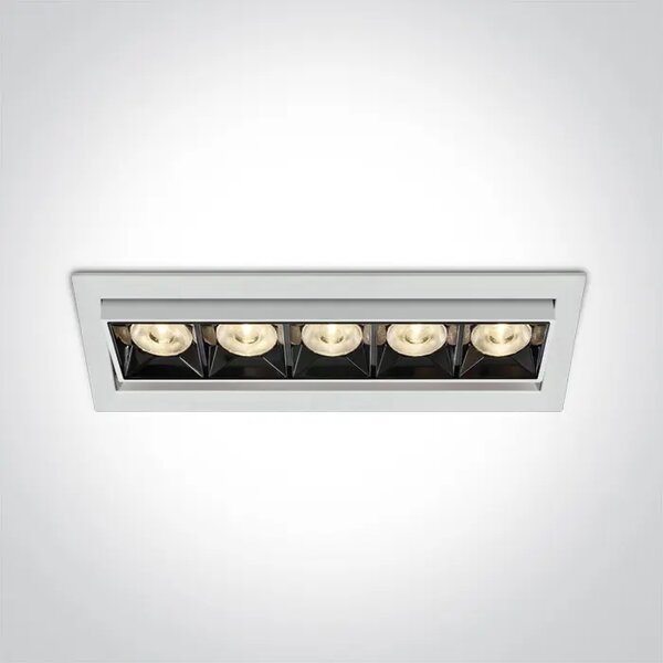 VGRADNA SVETILKA 0W WW 38deg IP20 230V BELA DM51506B/W/W
