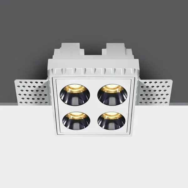 VGRADNA SVETILKA BREZ OKVIRJA LED 10W WW IP20 38deg 230V BELA DM50110HTR/W/W