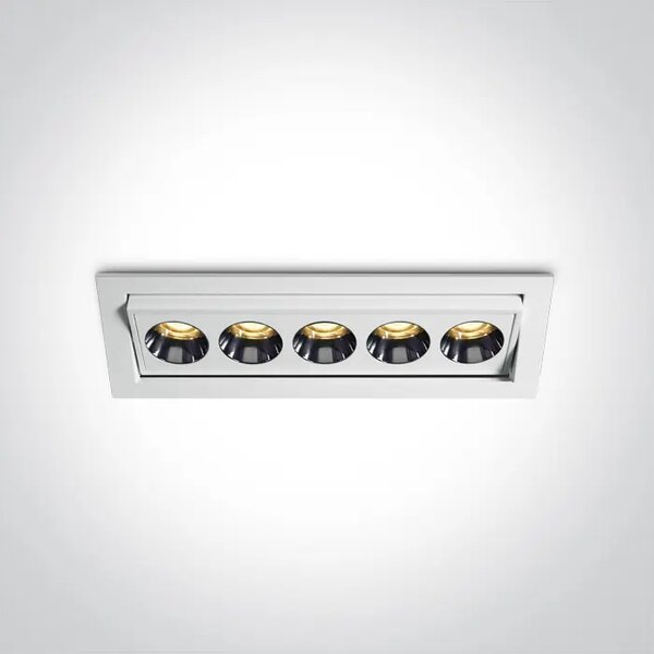 VGRADNA LED SVETILKA 12W WW IP20 38deg 230V BELA DM51012H/W/W