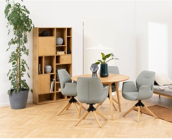 Regal v hrastovem dekorju 90x180 cm Rangoon – Actona