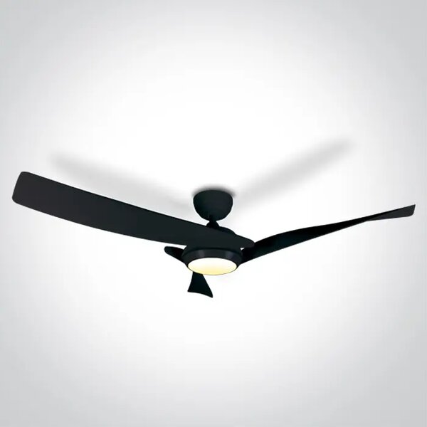 STROPNI VENTILATOR 45W LED 22W CCTV IP20 230V ČRN DM6304/B/V