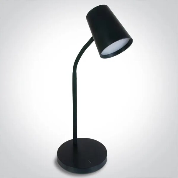 NAMIZNA SVETILKA LED 5W WW ZATEMNLJIVA 230V EU VTIČA ČRNA DM61110/B/W