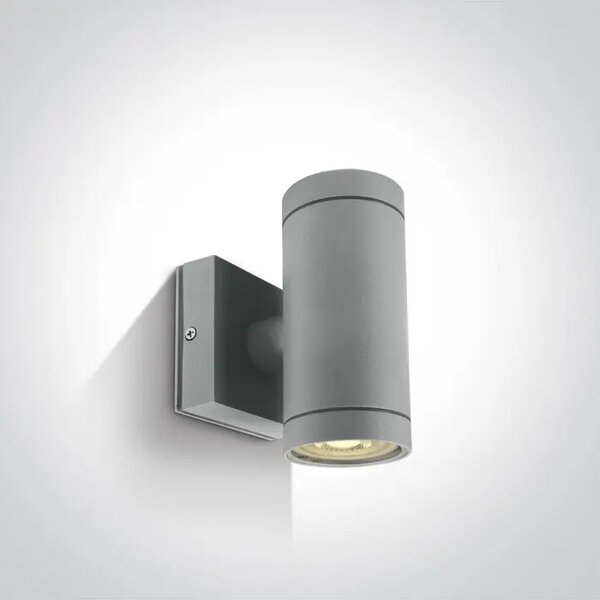STENSKA SVETILKA 2×GU10/35W/230V IP54 SIVA DM67130/G