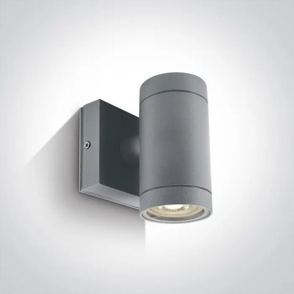 STENSKA SVETILKA 1X35W GU-10 IP54 SIVA DM67130E/G