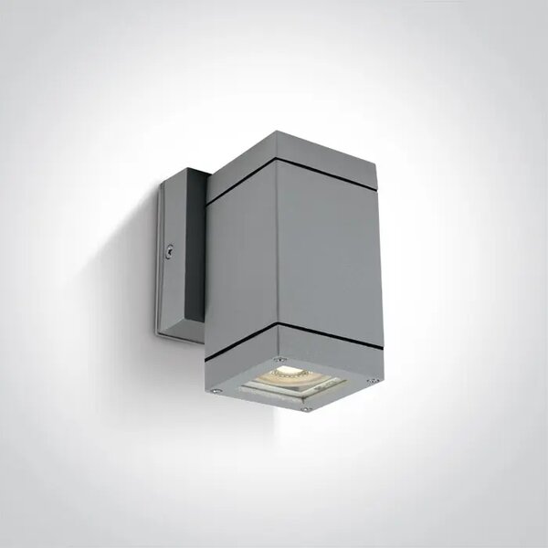 STENSKA SVETILKA 1xGU10/35W/230V/IP54 SIVA DM67130F/G