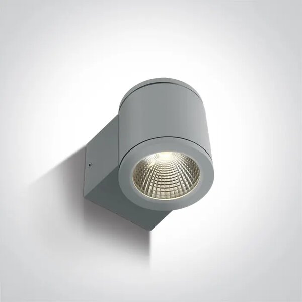 LED STENSKA SVETILKA 6W/540lm/3000K/240V IP54 SIVA DM67138E/G/W