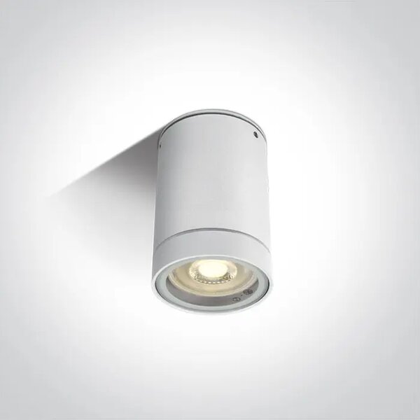 STROPNA SVETILKA 1×GU10/35W/230V/6,5x9,5cm/IP54 BELA DM67130C/W