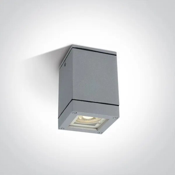 STROPNA SVETILKA 1xGU10/35W/230V/IP54 SIVA DM67130D/G