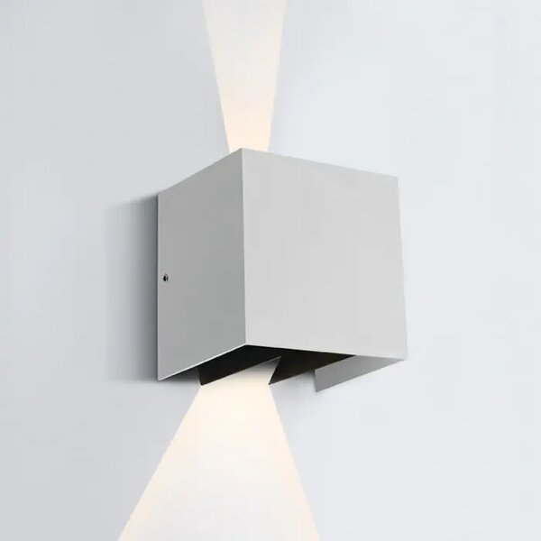 STENSKA SVETILKA LED 2x3W/3000K/2x210lm/230V/IP54 BELA DM67340A/W/W