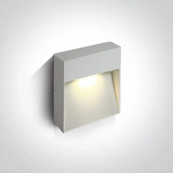LED STENSKA SVETILKA 9W/230V/IP54 BELA DM67360A/W/W