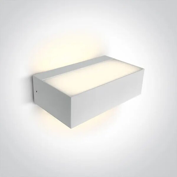 LED STENSKA SVETILKA 2x4,5W/3000K/2x315lm/230V/IP54 BELA DM67362C/W/W#