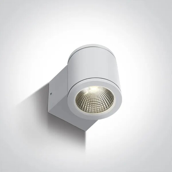 LED STENSKA SVETILKA 6W/3000K/440lm/230V/IP54 BELA DM67138E/W/W