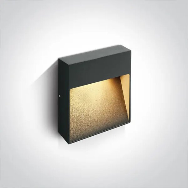 LED STENSKA SVETILKA 9W/230V/IP54 ANTRACITNA DM67360A/AN/W