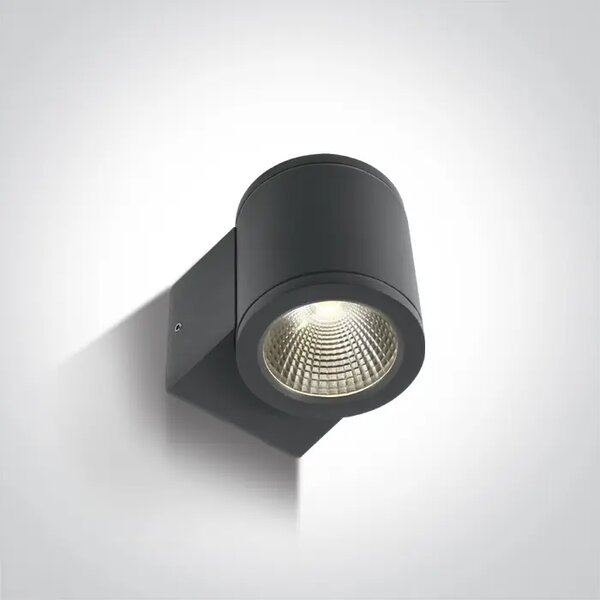 LED STENSKA SVETILKA 6W/3000K/230V/IP54 ANTRACIT DM67138E/AN/W