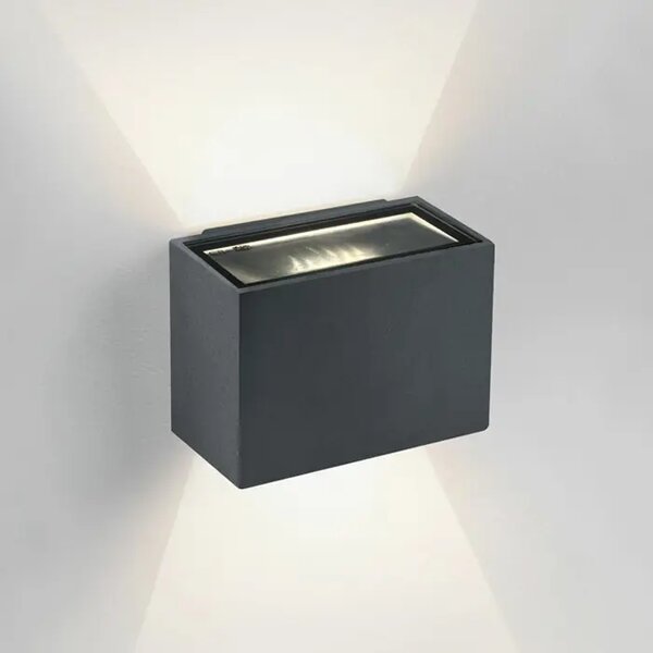 LED STENSKA SVETILKA 2x3W/3000K/2x210lm/230V/IP54 ANTRACIT DM67374/AN/W