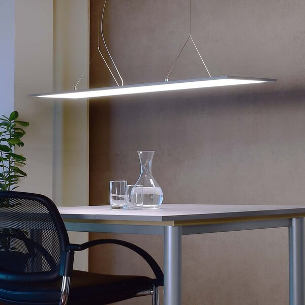 Deko-Light LED viseča svetilka 3422 kotna, dip stikalo, aluminij, zatemnjen, Kovinska, Študija / pisarna, Kovina, Sodobni