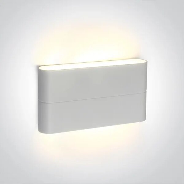 STENSKA SVETILKA LED/2x6W/3000K/2x420lm/230V/175x90x28mm/IP54 BELA DM67376A/W/W