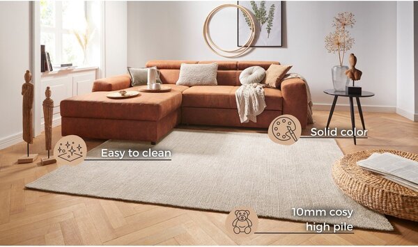 Bež preproga Mint Rugs Supersoft, 120 x 170 cm