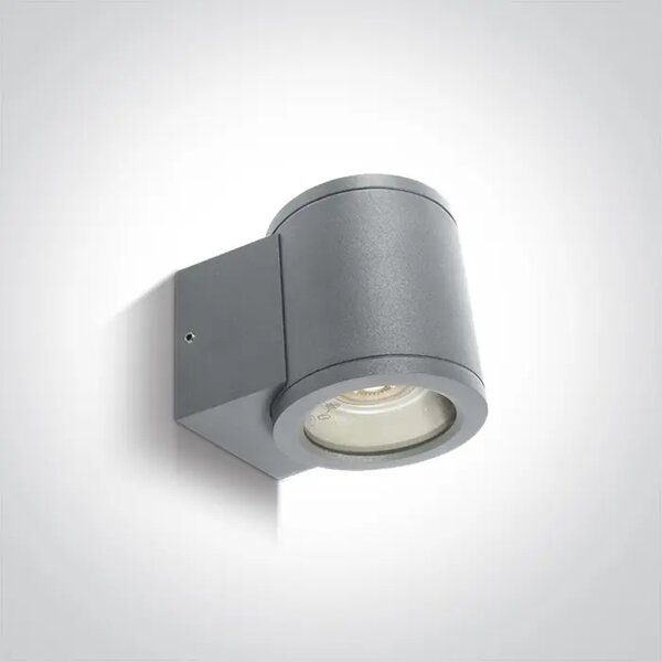STENSKA SVETILKA 1xGU10 35W IP54 SIVA DM67400A/G