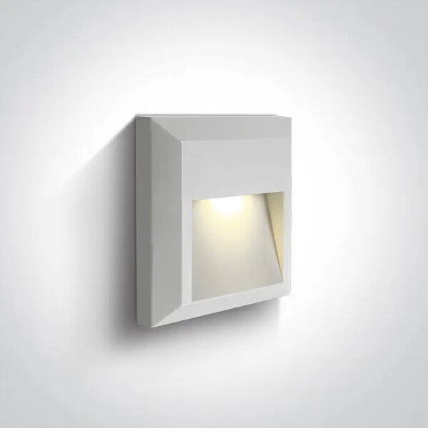 STENSKA SVETILKA LED 2W/3000K/50lm/230V/IP65 BELA DM67388B/W/W