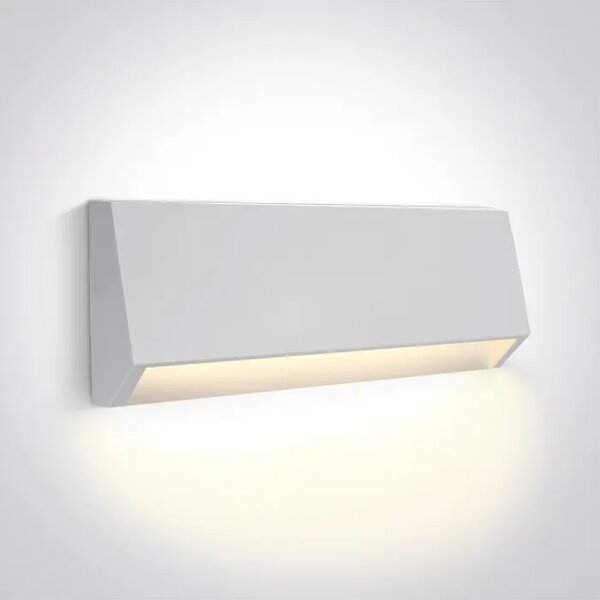 ZUNANJA STENSKA SVETILKA LED 4W/2700K-3300K-4000K/220lm/220x80x37mm/IP65 BELA DM67386C/W/V