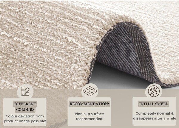 Bež preproga Mint Rugs Supersoft, 120 x 170 cm