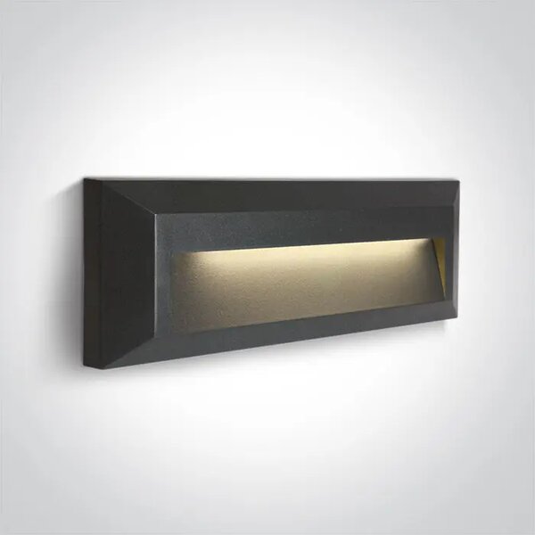 ZUNANJA STENSKA SVETILKA LED 2W/2700K-3300K-4000K/75lm/IP65 ANTRACITNA DM67388C/AN/V