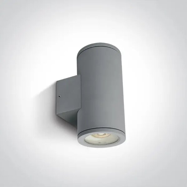 STENSKA SVETILKA 2xGU10 35W IP54 SIVA DM67400B/G
