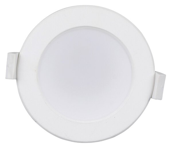 PRIOS Prios LED svetilka za vgradnjo Rida, komplet 3 kosov, bela, 15 cm, CCT, IP44, zatemnjen, Bela, Kopalnica, Aluminij, Sodobni, Vgradne svetilke okrogle