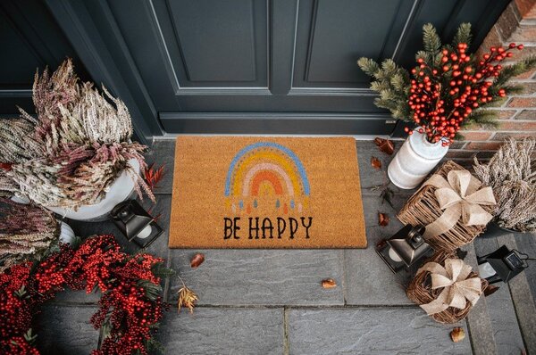 Predpražnik iz kokosovih vlaken 40x70 cm Be Happy – Hanse Home