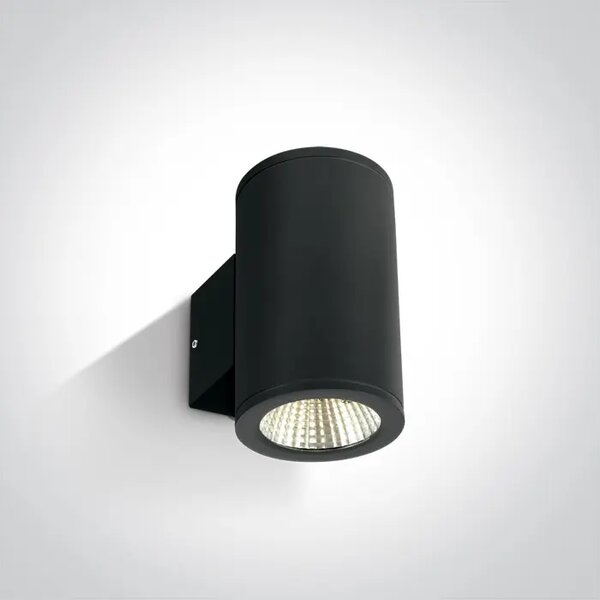 STENSKA SVETILKA LED/12×1W/3000K/240V IP54 ČRNA DM67138/B/W
