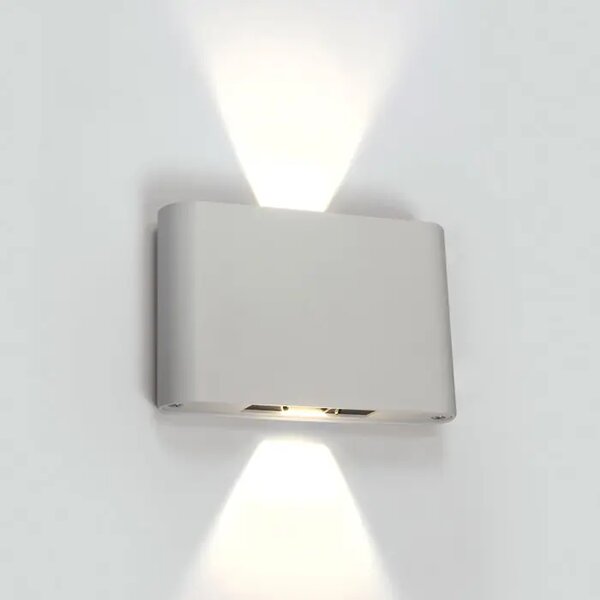 STENSKA SVETILKA 2×LED/6W/2X400lm/3000K IP54 BELA DM67412/W/W