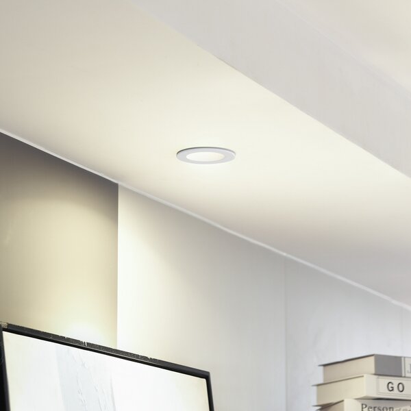 Arcchio LED svetilka Aryx, bela, 3.000K, zatemnjen, Bela, Dnevna soba / jedilnica, Aluminij, Sodobni