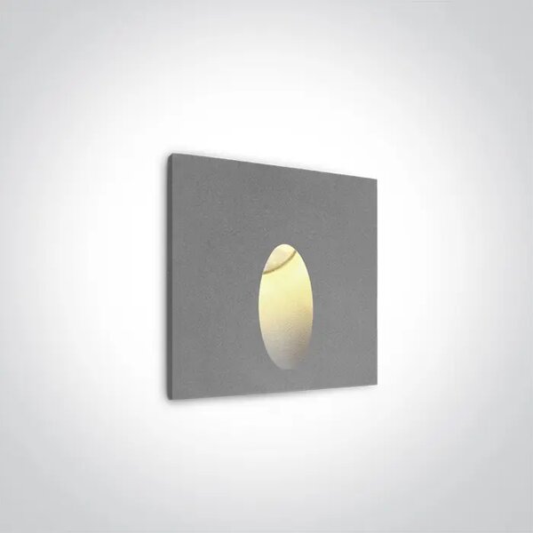 VGRADNA SVETILKA IP54/SIVA/LED 3W/230V 3000K DM68032/G/W