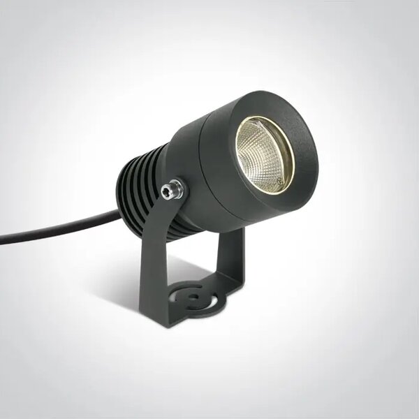 LED REFLEKTOR/10W/3000K/850lm/50°/240V IP65 ANTRACIT DM7046/AN/W