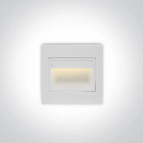 VGRADNA STENSKA SVETILKA LED/1,5W/3000K/240V IP20 BELA DM68007/W/W