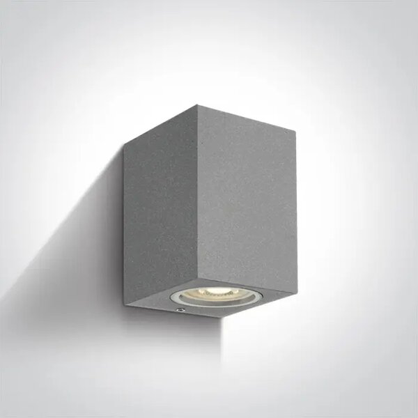 STENSKA SVETILKA GU10/7W IP65 SIVA 100x77x77mm DM67426/G