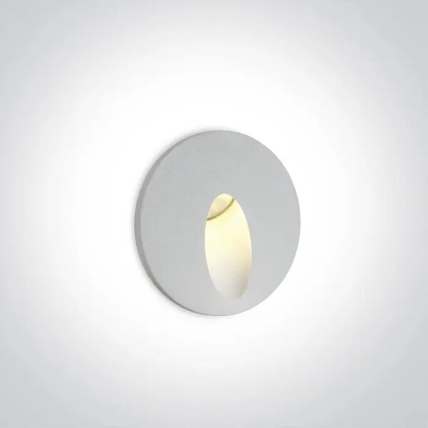 VGRADNA STENSKA SVETILKA LED/3W/FI.62mm/G.50mm/IP54+GONILO BELA DM68030/W/W