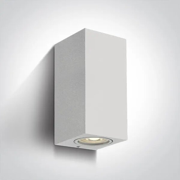STENSKA SVETILKA 2xGU10/7W IP65 BELA 165x77x70mm DM67426A/W