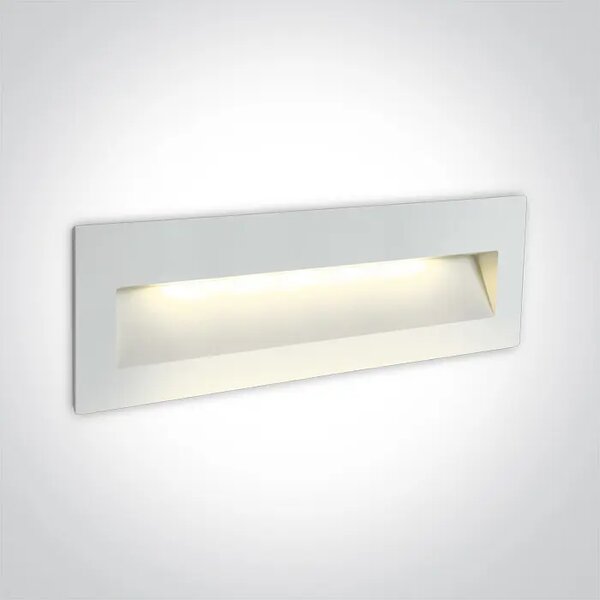 VGRADNA LED SVETILKA BELA 6W/550lm/3000K IP65 DM68068C/W/W