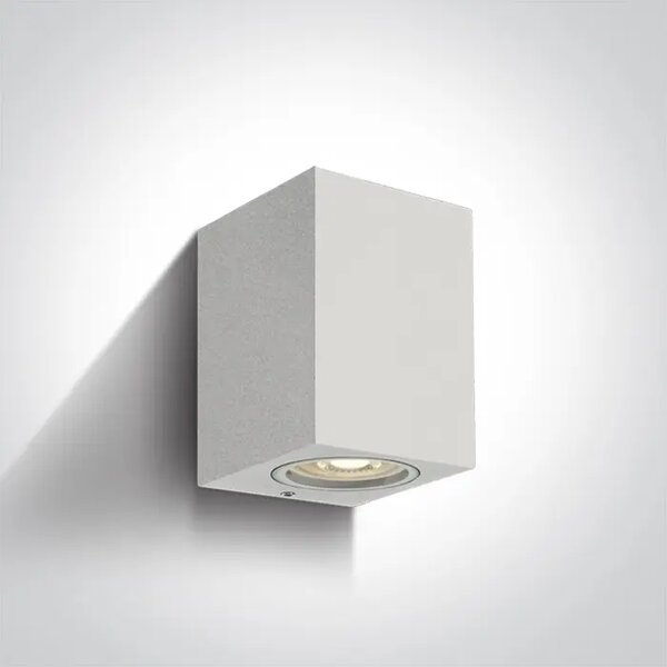 STENSKA SVETILKA GU10/7W IP65 BELA 100x77x77mm DM67426/W