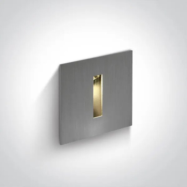 VGRADNA STENSKA SVETILKA LED 3W/3000K/120lm/24°/350mA IP54 ALUMINIJASTA DM68004/AL/W