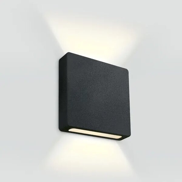 LED STENSKA SVETILKA 2W/110lm/3000K/700mA/IP65/ČRNA DM68074B/B/W