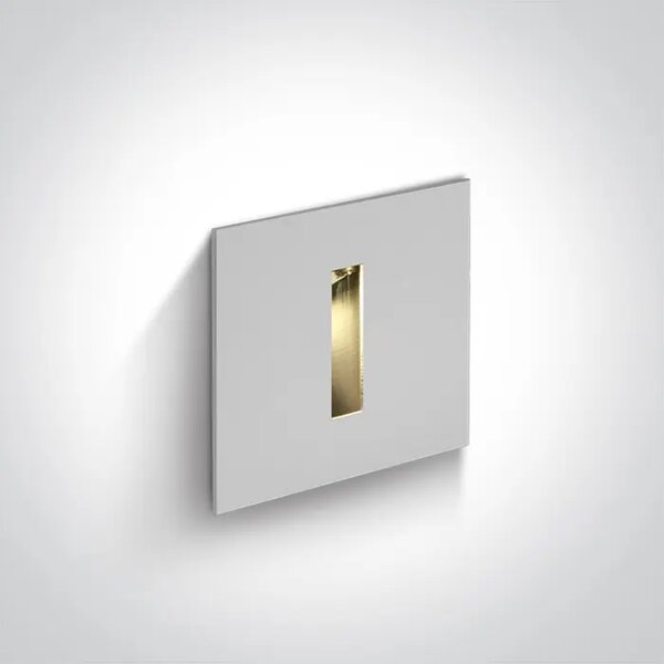 VGRADNA STENSKA SVETILKA LED 3W/3000K/120lm/24°/350mA IP54 BELA DM68004/W/W