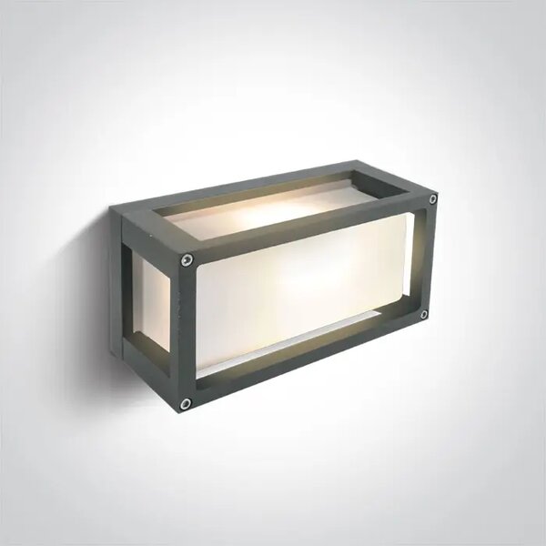 STENSKA SVETILKA 1×E27/15W/240V IP54 SIVA DM67420/G