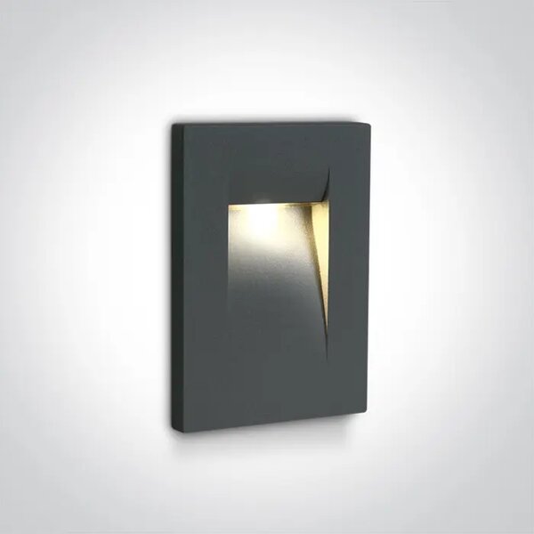 VGRADNA LED SVETILKA/3,6W/3000K/100lm/53°/240V IP65 ANTRACITNA DM68062/AN/W