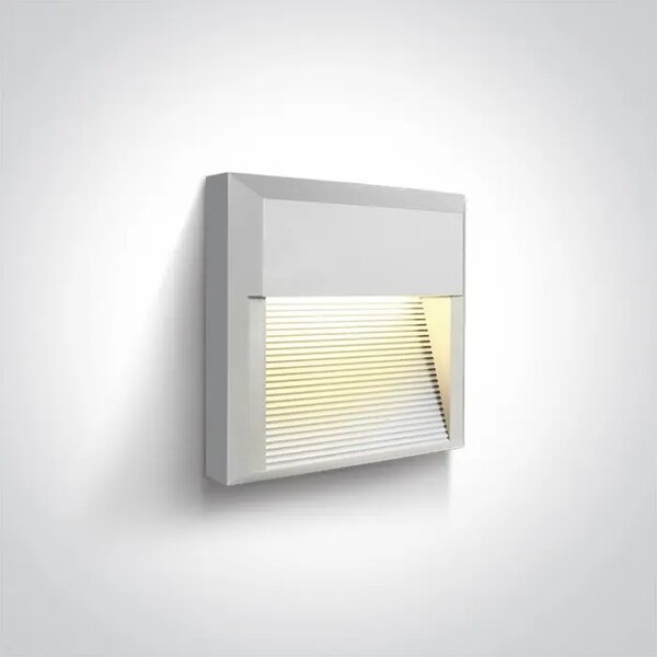 STENSKA SVETILKA LED 8W/3000K/350lm IP65 BELA DM67430A/W/W