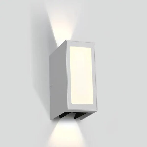 STENSKA SVETILKA LED 9W/3000K/600lm/230V IP54 BELA DM67440/W/W